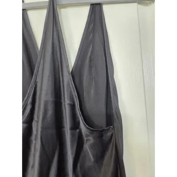 Victoria's Secret 100% Silk Black Sheer Sexy Lingerie Maxi Slip, Women's Small - Picture 9 of 12